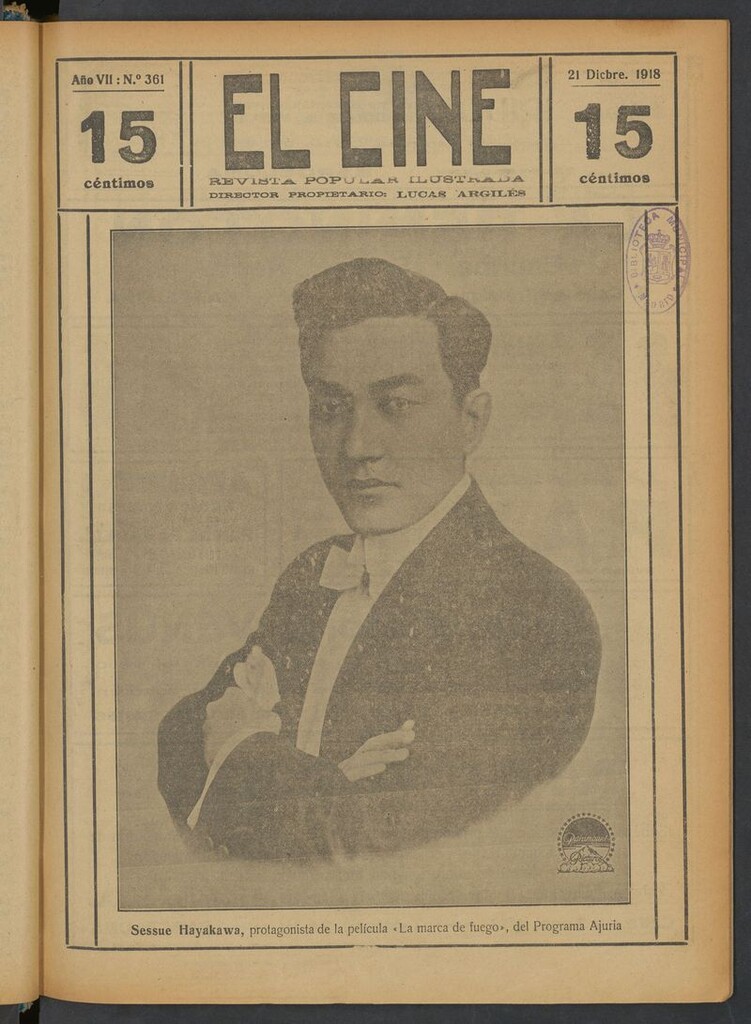 Miniatura de El Cine : revista popular ilustrada del del 21 de diciembre de 1918