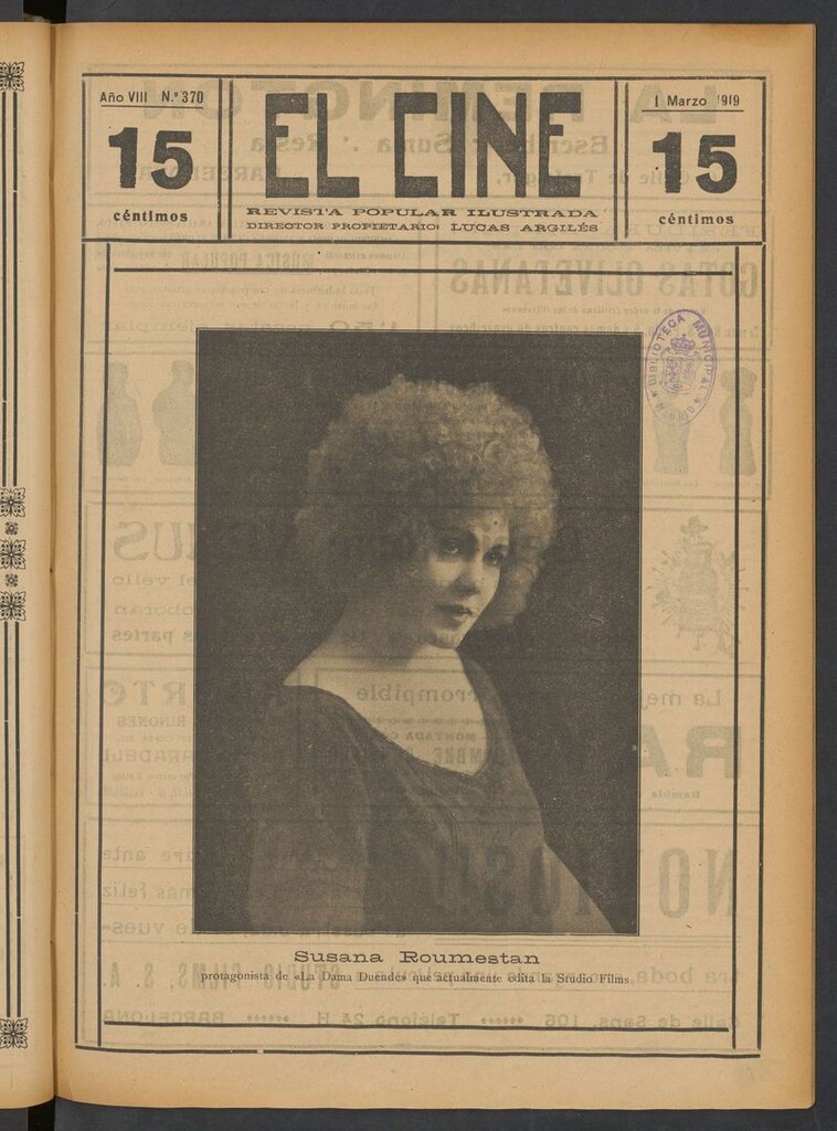 Miniatura de El Cine : revista popular ilustrada del del 1 de marzo de 1919
