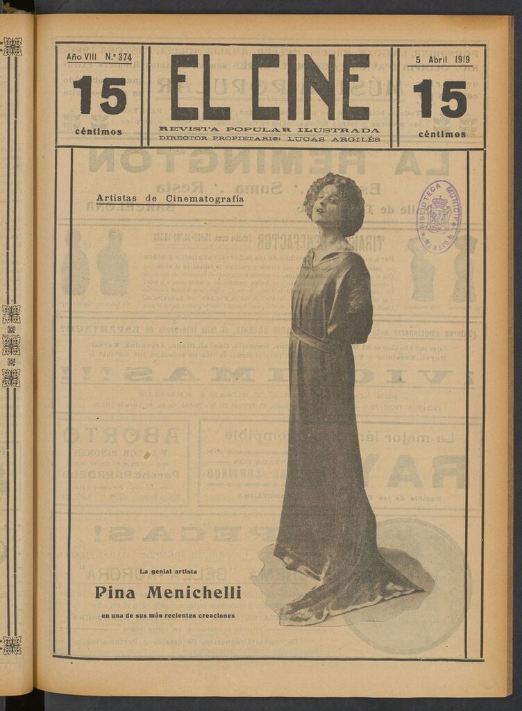 Miniatura de El Cine : revista popular ilustrada del del 5 de abril de 1919