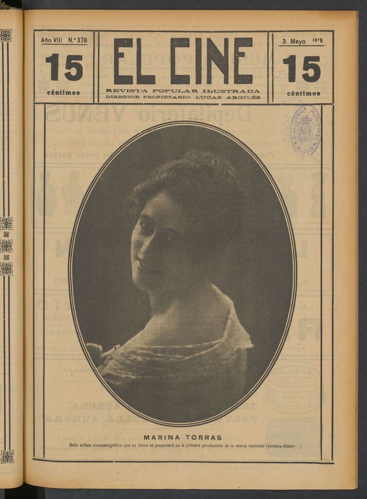 Miniatura de El Cine : revista popular ilustrada del del 3 de mayo de 1919