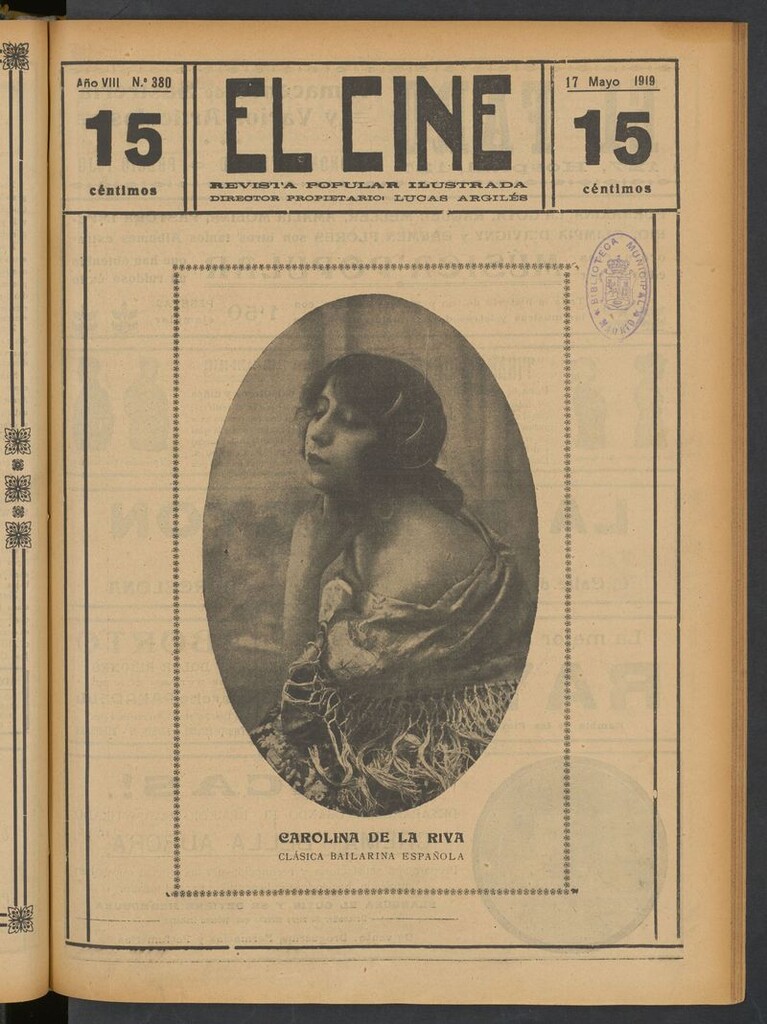 Miniatura de El Cine : revista popular ilustrada del del 17 de mayo de 1919