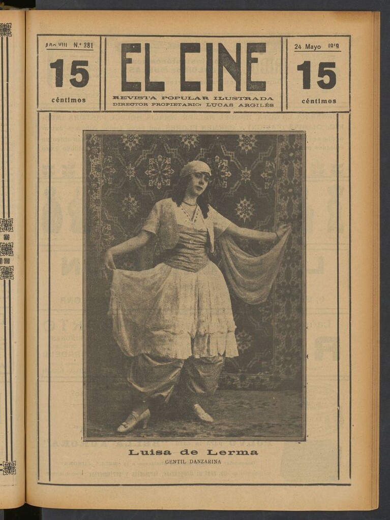 Miniatura de El Cine : revista popular ilustrada del del 24 de mayo de 1919