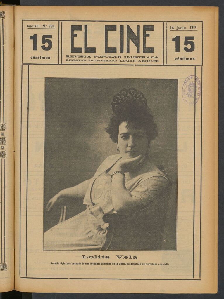Miniatura de El Cine : revista popular ilustrada del del 14 de junio de 1919