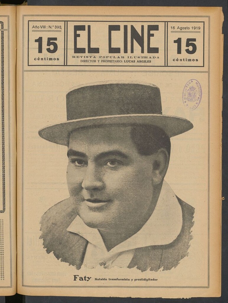 Miniatura de El Cine : revista popular ilustrada del del 16 de agosto de 1919