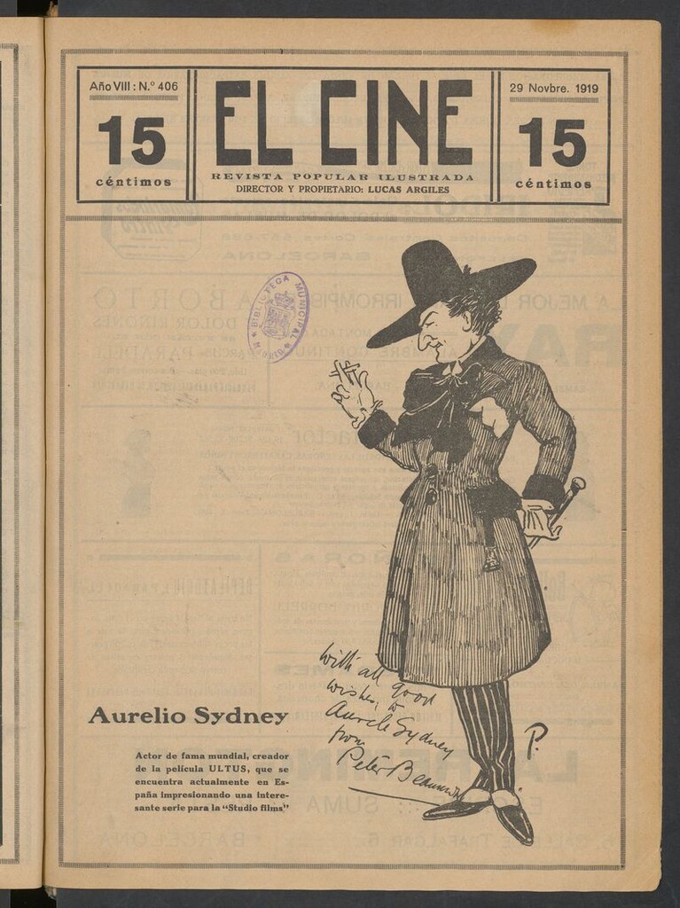 Miniatura de El Cine : revista popular ilustrada del del 29 de noviembre de 1919