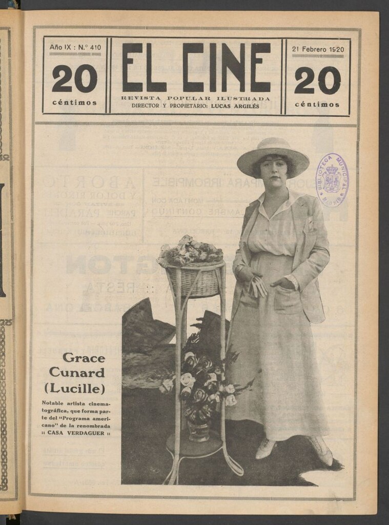 Miniatura de El Cine : revista popular ilustrada del 21 de febrero de 1920