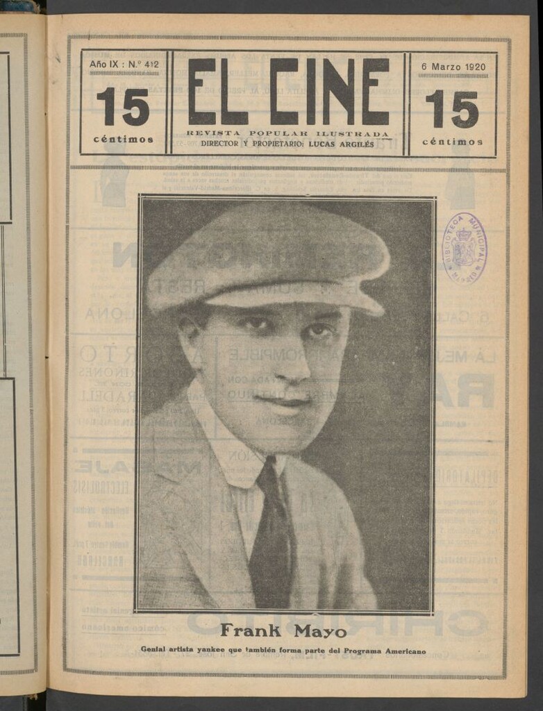 Miniatura de El Cine : revista popular ilustrada del 6 de marzo de 1920