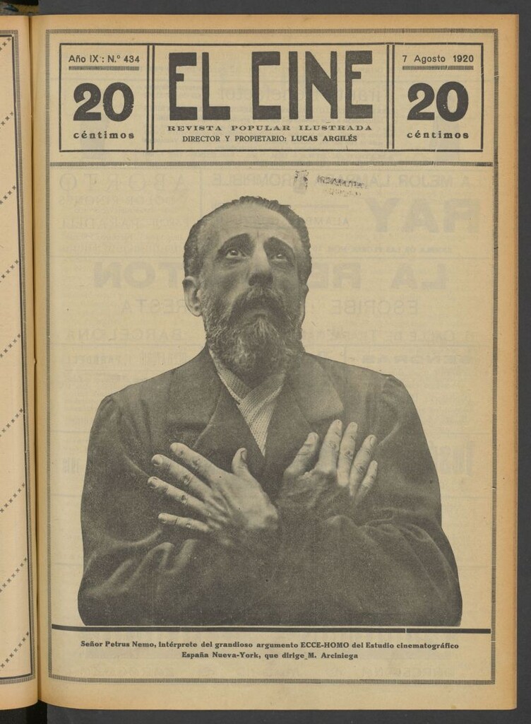 Miniatura de El Cine : revista popular ilustrada del 7 de agosto de 1920