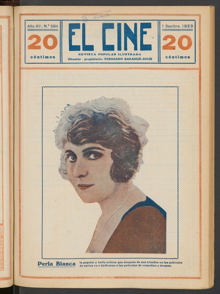 Miniatura de El Cine : revista popular ilustrada del 1 de septiembre de 1923