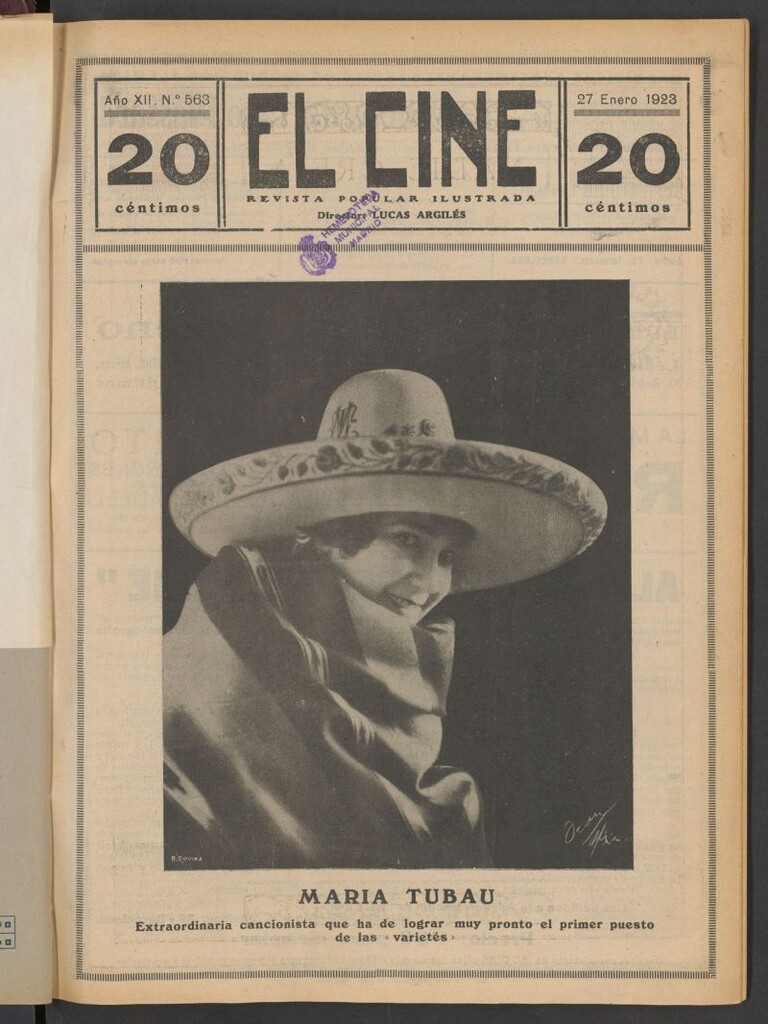 Miniatura de El Cine : revista popular ilustrada del 27 de enero de 1923