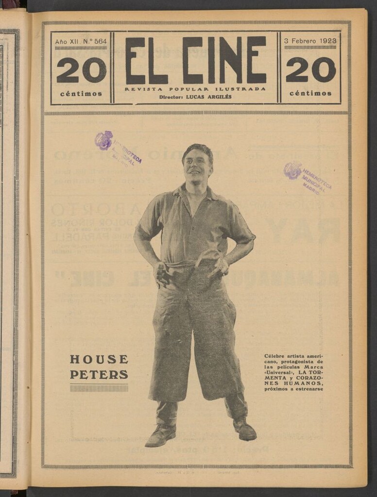 Miniatura de El Cine : revista popular ilustrada del 3 de febrero de 1923