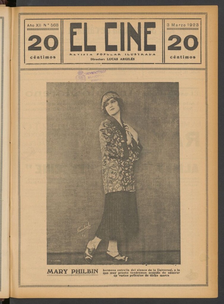 Miniatura de El Cine : revista popular ilustrada del 3 de marzo de 1923