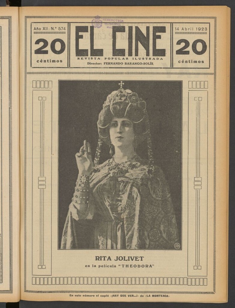 Miniatura de El Cine : revista popular ilustrada del 14 de abril de 1923