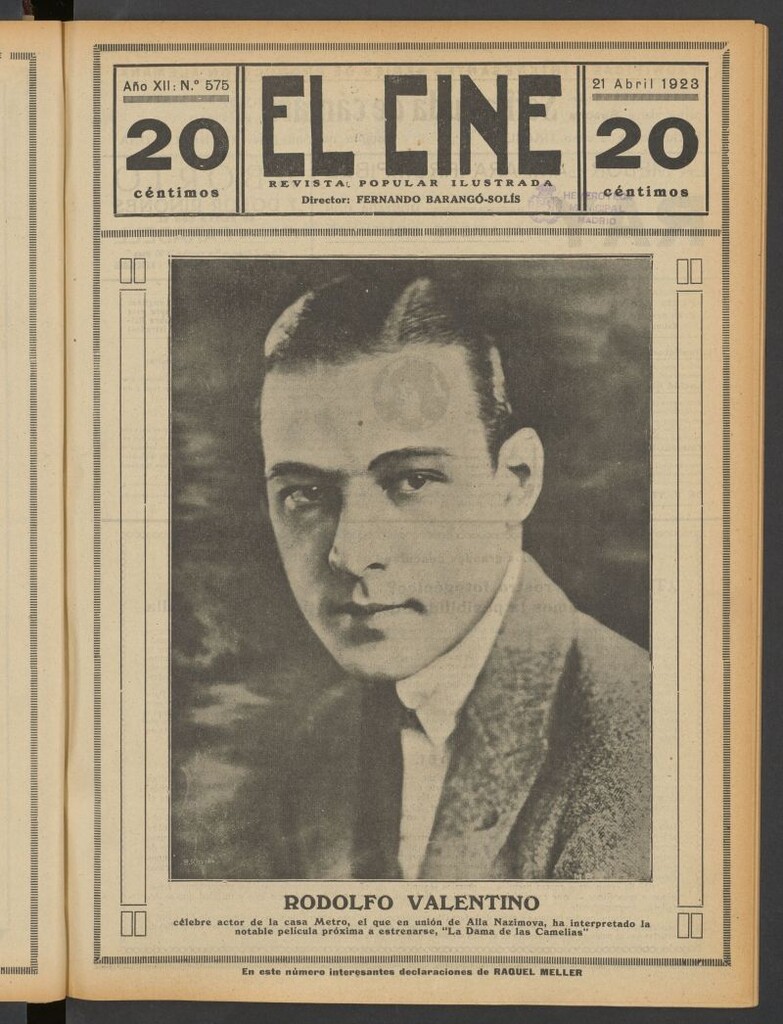 Miniatura de El Cine : revista popular ilustrada del 21 de abril de 1923