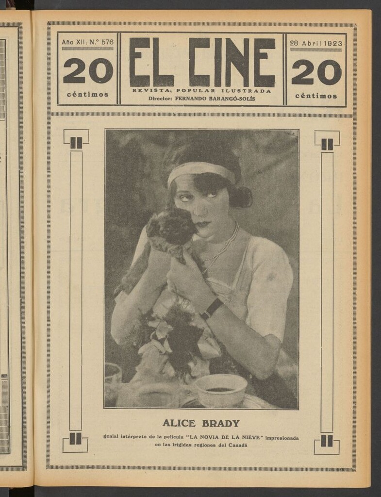 Miniatura de El Cine : revista popular ilustrada del 28 de abril de 1923