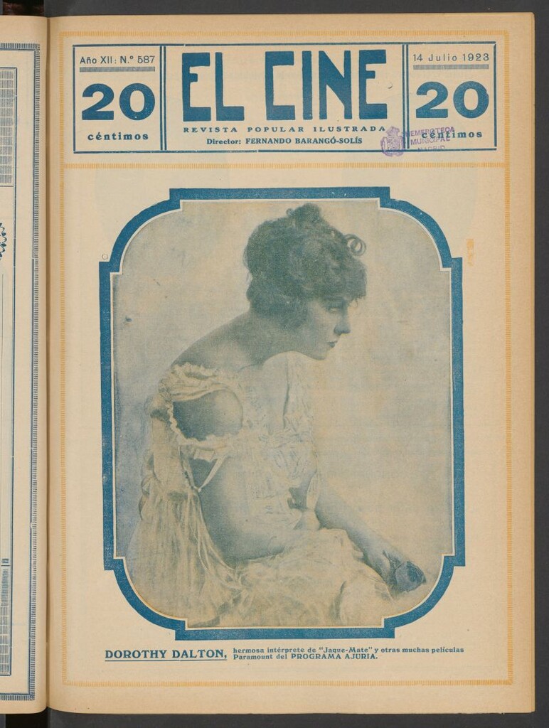 Miniatura de El Cine : revista popular ilustrada del 14 de julio de 1923