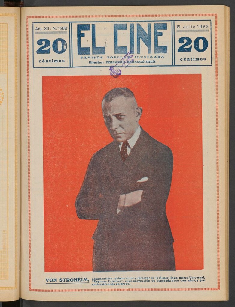 Miniatura de El Cine : revista popular ilustrada del 21 de julio de 1923