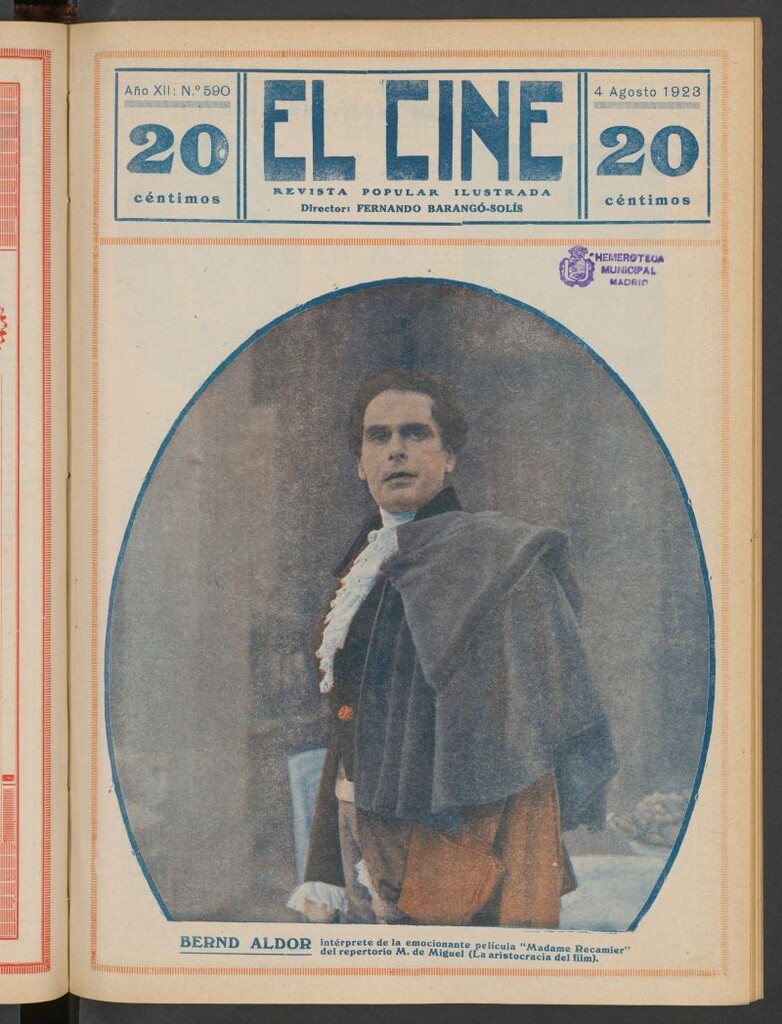 Miniatura de El Cine : revista popular ilustrada del 4 de agosto de 1923