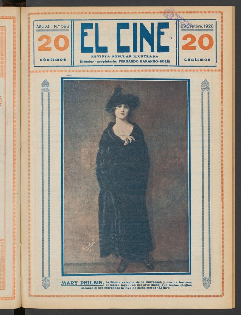 Miniatura de El Cine : revista popular ilustrada del 29 de septiembre de 1923