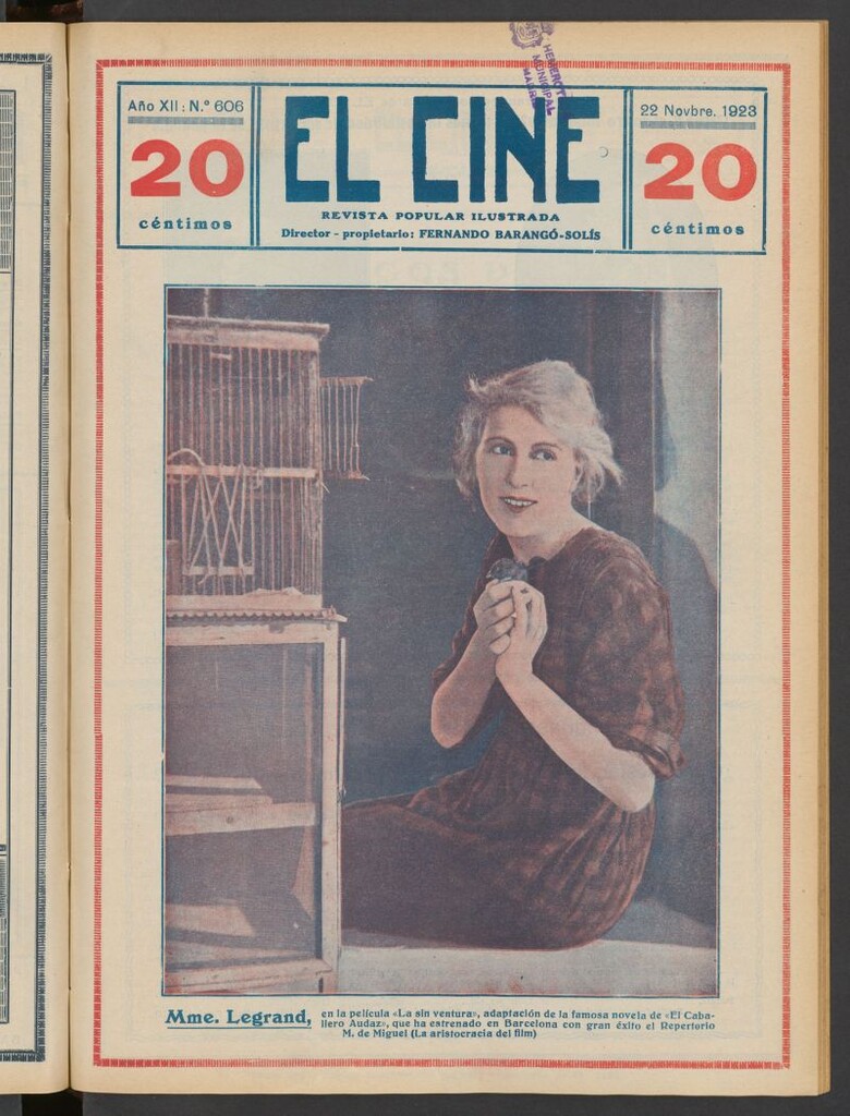 Miniatura de El Cine : revista popular ilustrada del 22 de noviembre de 1923