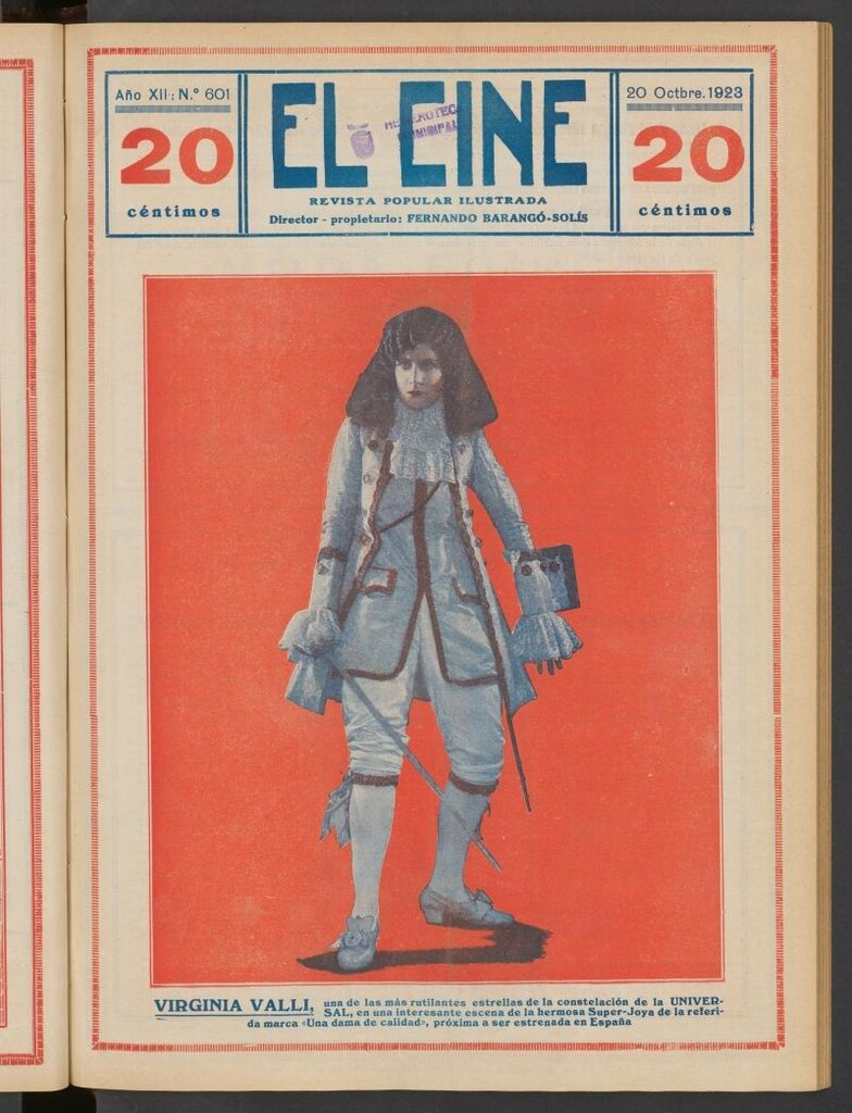 Miniatura de El Cine : revista popular ilustrada del 20 de octubre de 1923