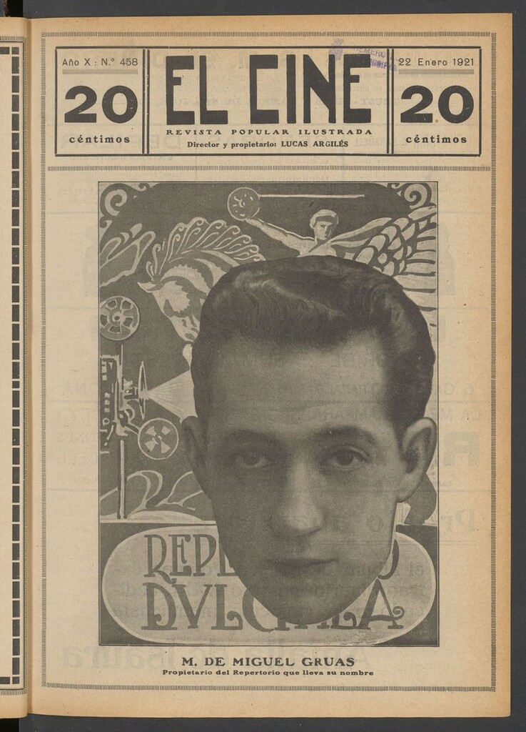 Miniatura de El Cine : revista popular ilustrada del 22 de enero de 1921