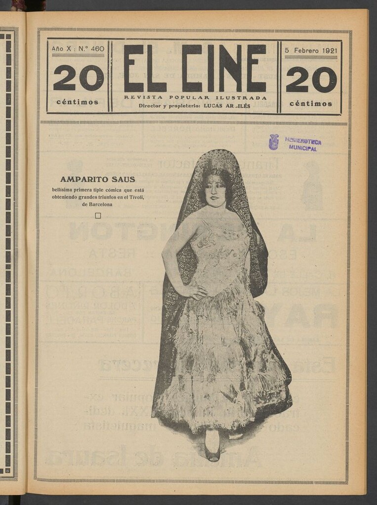 Miniatura de El Cine : revista popular ilustrada del 5 de febrero de 1921