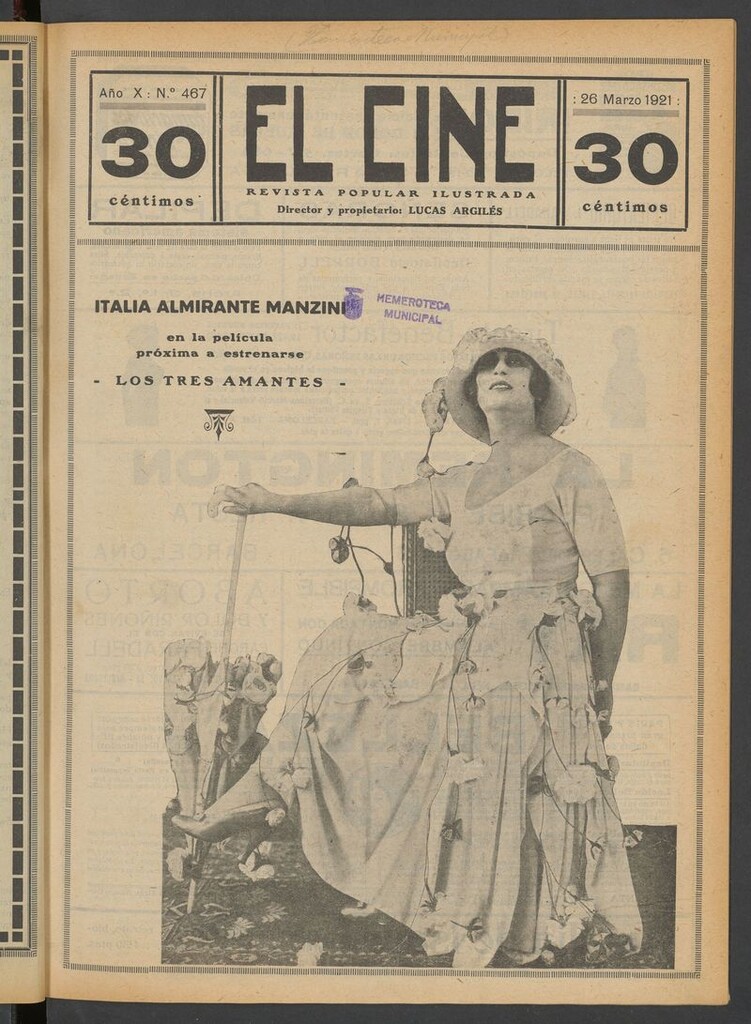 Miniatura de El Cine : revista popular ilustrada del 26 de marzo de 1921
