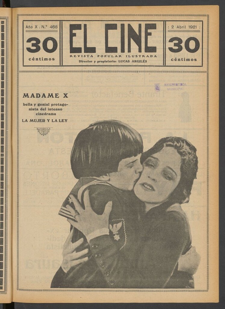Miniatura de El Cine : revista popular ilustrada del 2 de abril de 1921