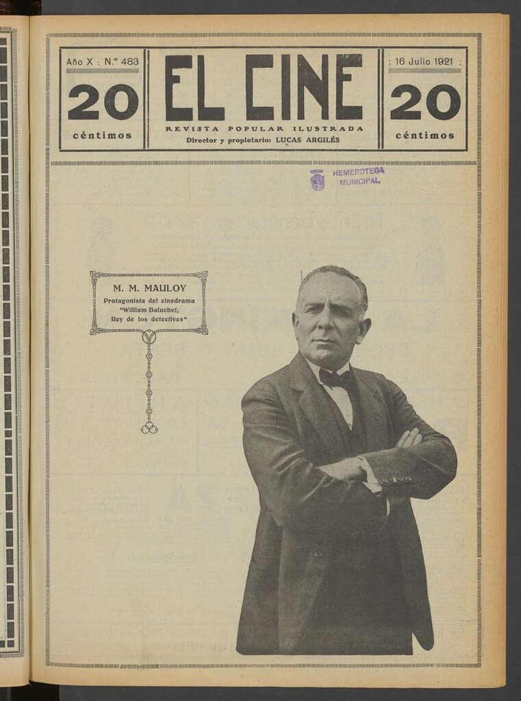 Miniatura de El Cine : revista popular ilustrada del 16 de julio de 1921
