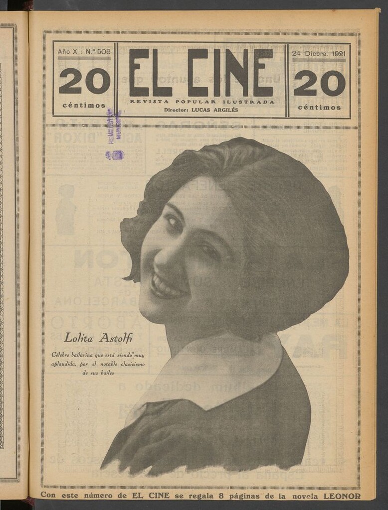 Miniatura de El Cine : revista popular ilustrada del 24 de diciembre de 1921