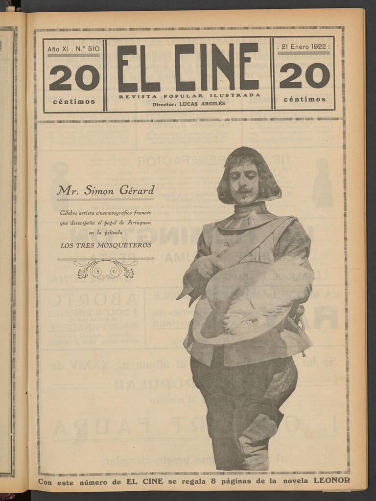 Miniatura de El Cine : revista popular ilustrada del 21 de enero de 1922