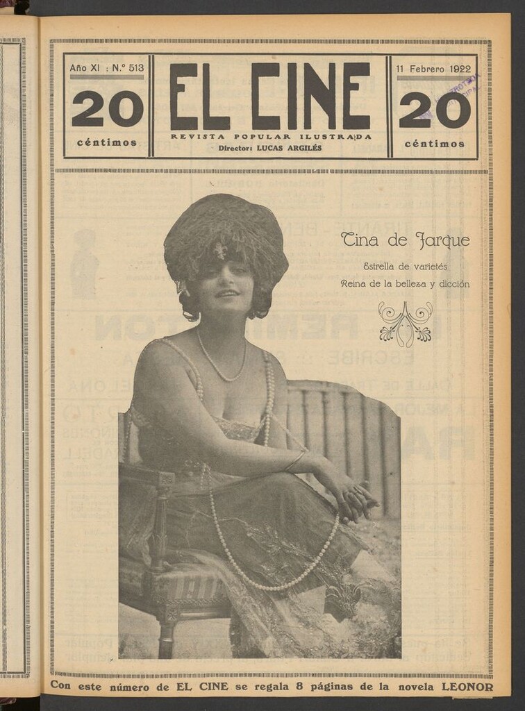 Miniatura de El Cine : revista popular ilustrada del 11 de febrero de 1922