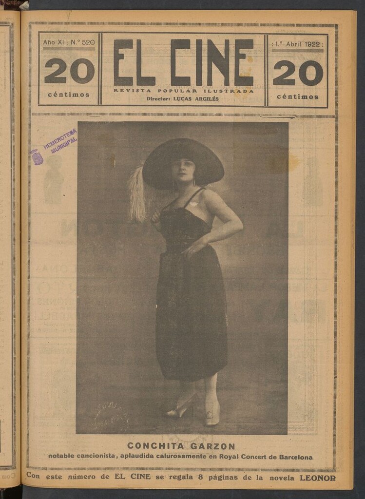 Miniatura de El Cine : revista popular ilustrada del 1 de abril de 1922
