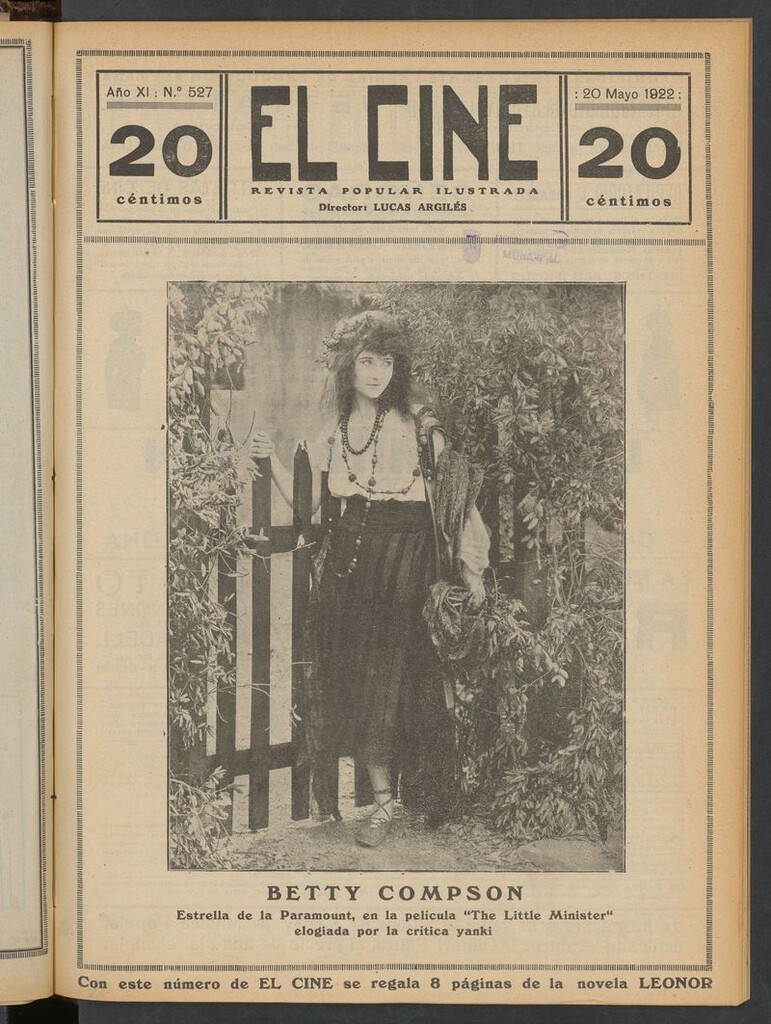 Miniatura de El Cine : revista popular ilustrada del 20 de mayo de 1922