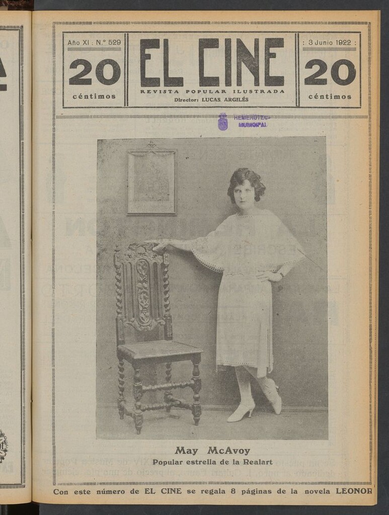 Miniatura de El Cine : revista popular ilustrada del 3 de junio de 1922
