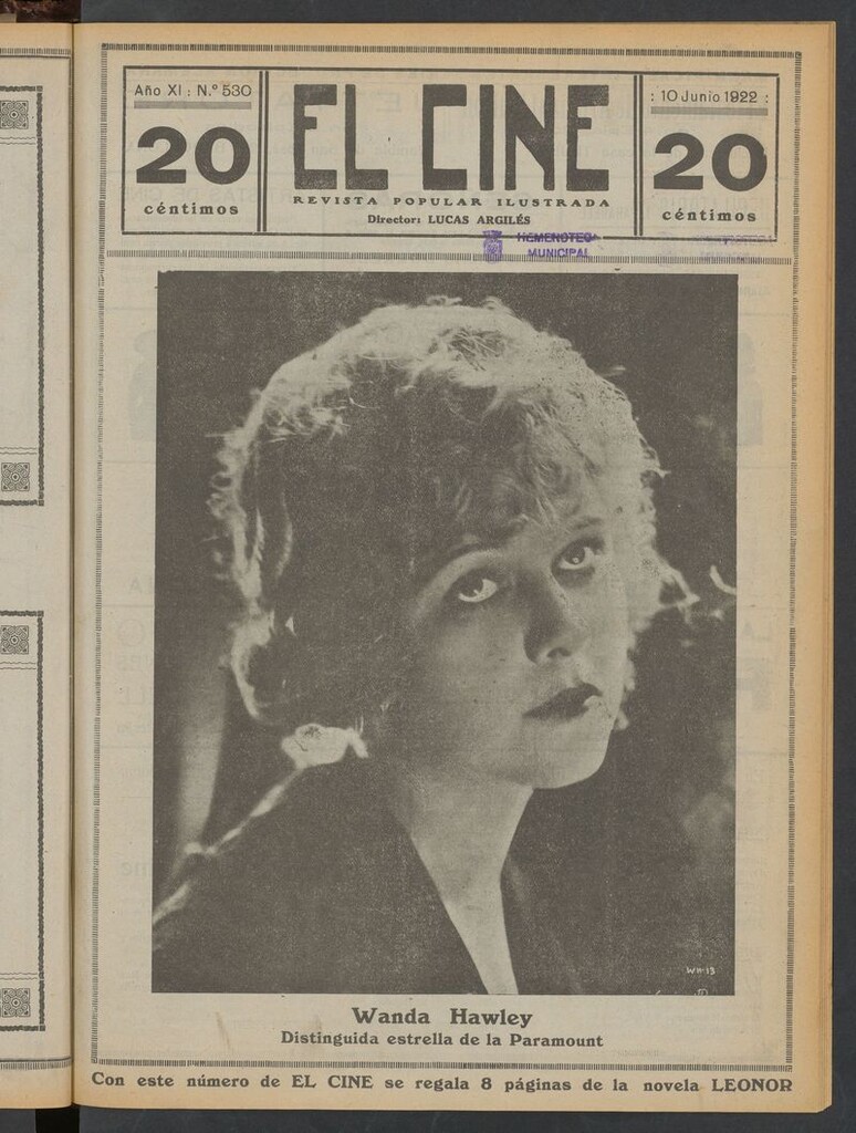 Miniatura de El Cine : revista popular ilustrada del 10 de junio de 1922