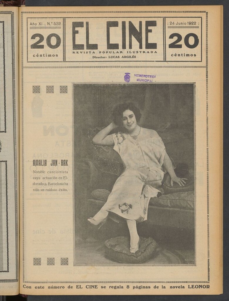 Miniatura de El Cine : revista popular ilustrada del 24 de junio de 1922