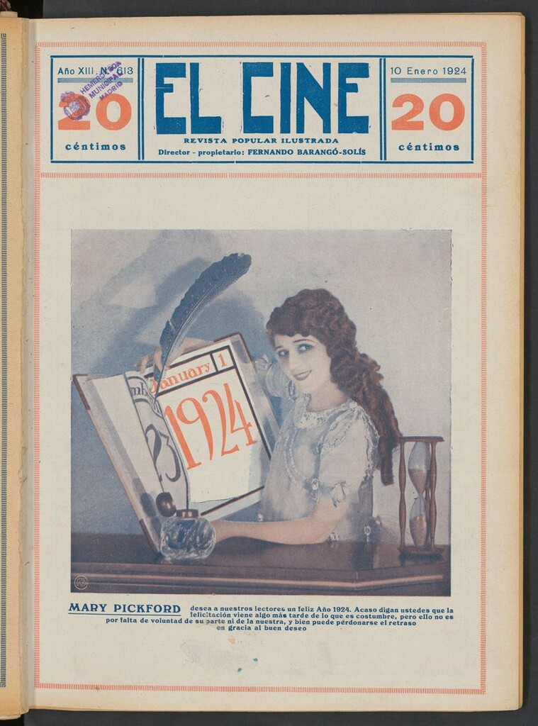 Miniatura de El Cine : revista popular ilustrada del 10 de enero de 1924