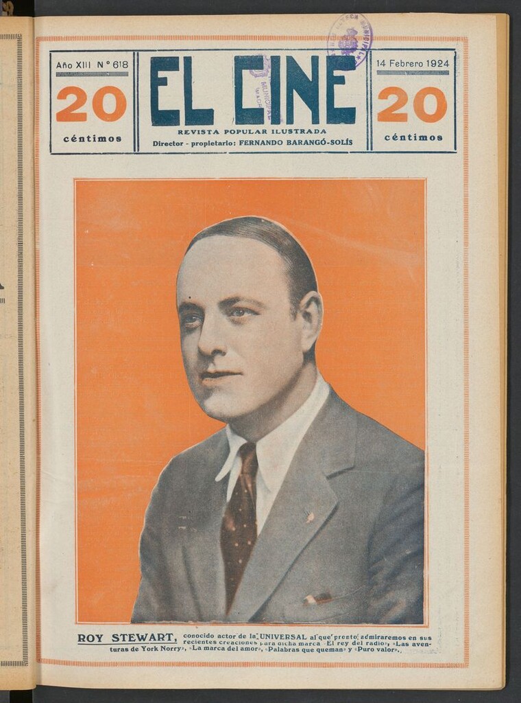 Miniatura de El Cine : revista popular ilustrada del 14 de febrero de 1924