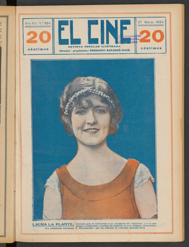 Miniatura de El Cine : revista popular ilustrada del 27 de marzo de 1924