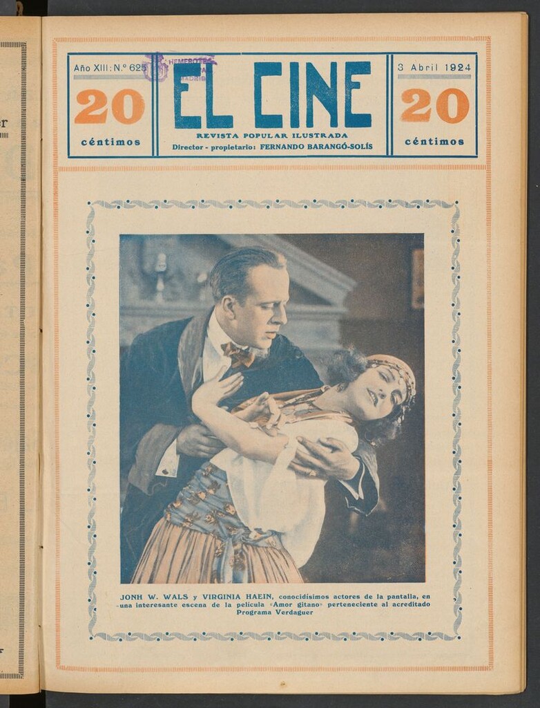 Miniatura de El Cine : revista popular ilustrada del 3 de abril de 1924