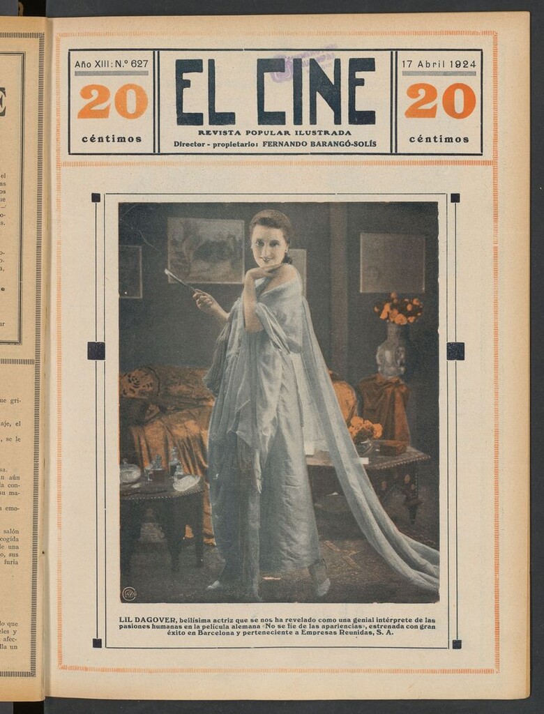 Miniatura de El Cine : revista popular ilustrada del 17 de abril de 1924