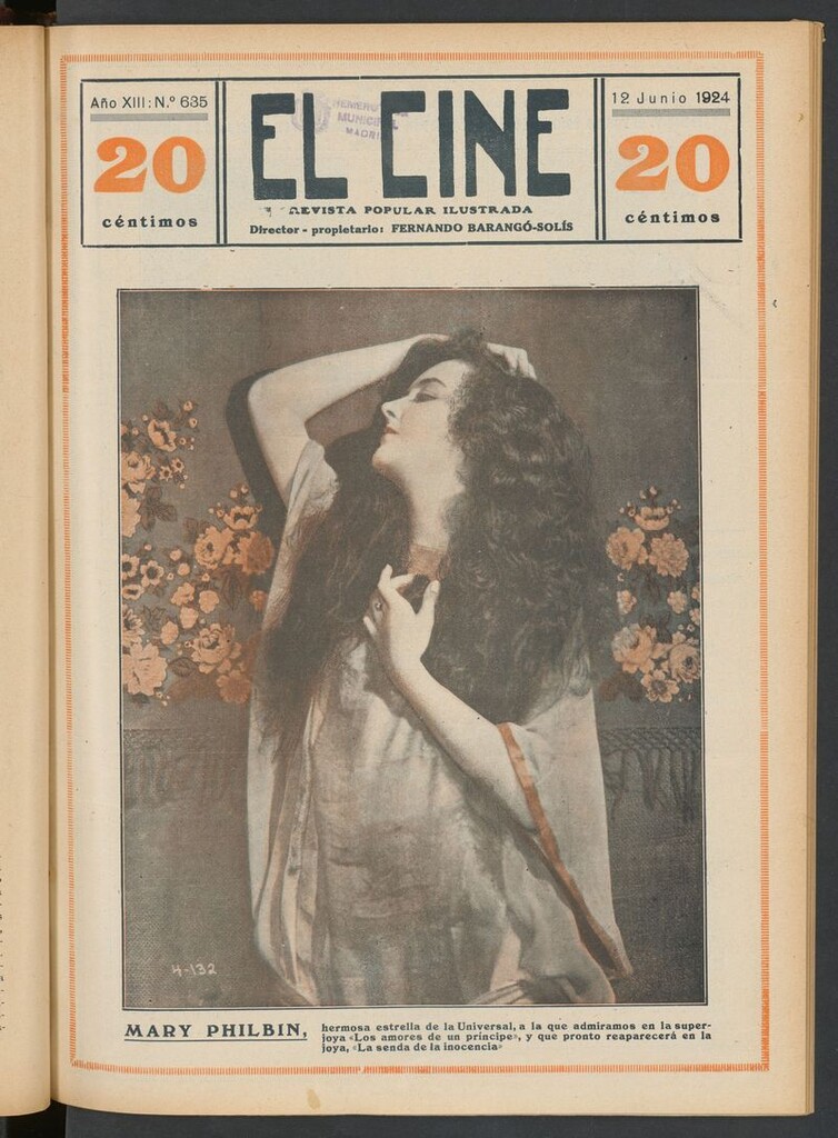 Miniatura de El Cine : revista popular ilustrada del 12 de junio de 1924