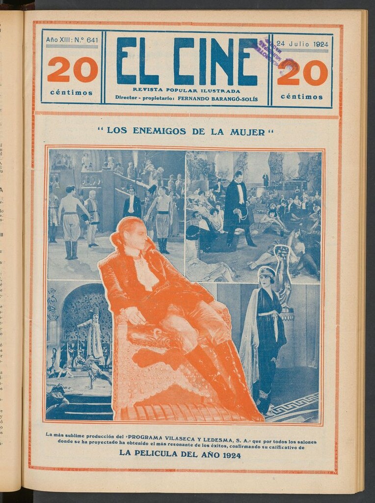 Miniatura de El Cine : revista popular ilustrada del 24 de julio de 1924
