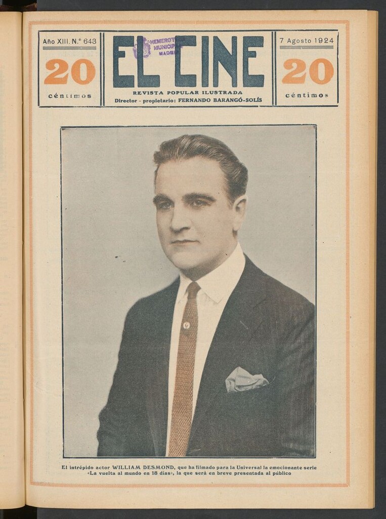 Miniatura de El Cine : revista popular ilustrada del 7 de agosto de 1924