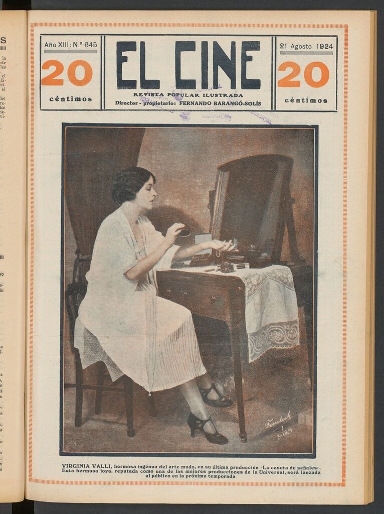 Miniatura de El Cine : revista popular ilustrada del 21 de agosto de 1924