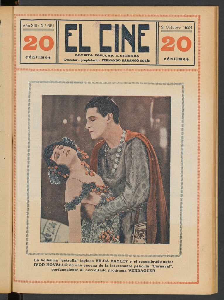 Miniatura de El Cine : revista popular ilustrada del 2 de octubre de 1924