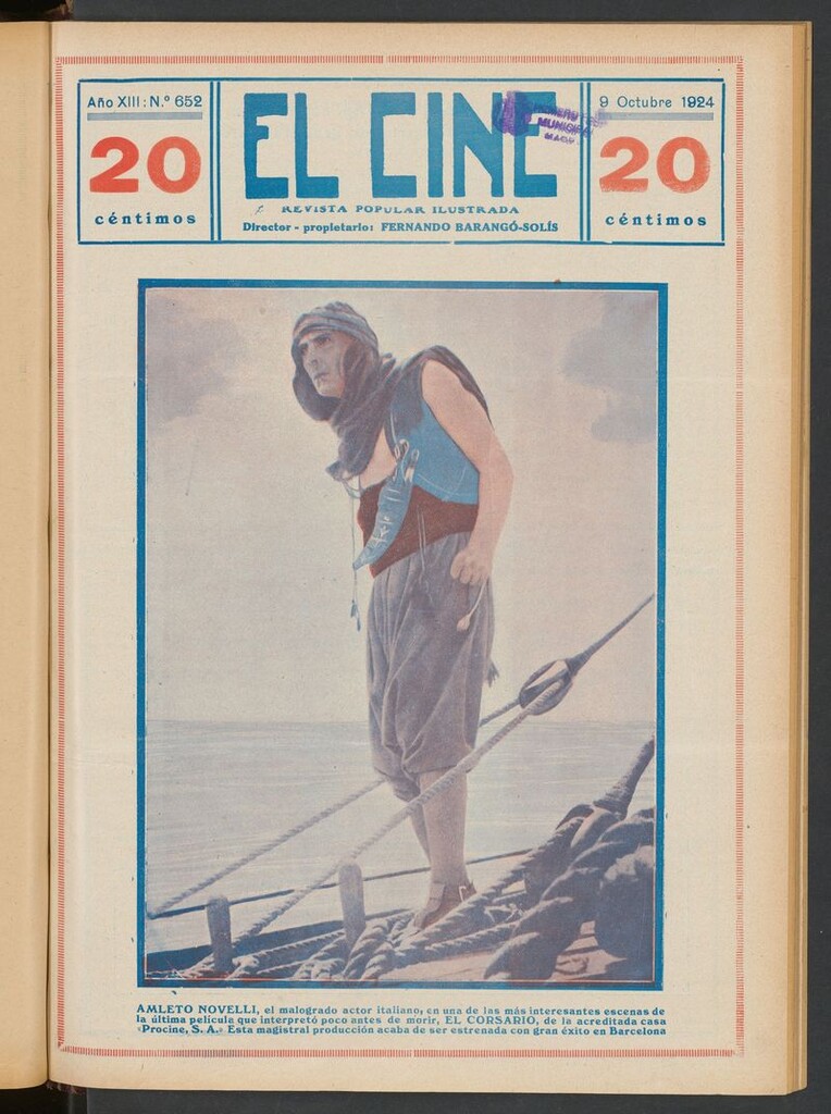 Miniatura de El Cine : revista popular ilustrada del 9 de octubre de 1924