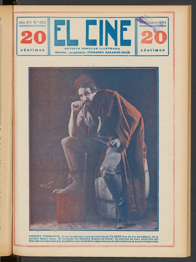 Miniatura de El Cine : revista popular ilustrada del 16 de octubre de 1924